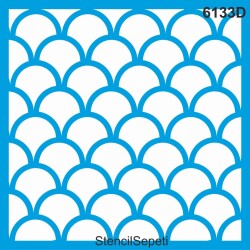 Geometrik Duvar Deseni - Stencil Şablon - StencilSepeti