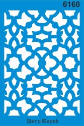 Geometrik Duvar Deseni - Stencil Şablon - StencilSepeti