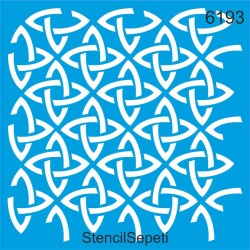 Geometrik Duvar Deseni - Stencil Şablon - StencilSepeti