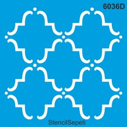Geometrik Fas Deseni - Stencil Şablon - StencilSepeti