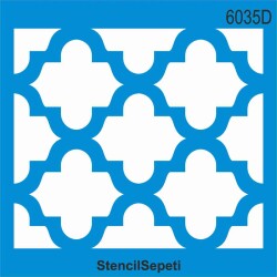 Geometrik Fas Deseni - Stencil Şablon - StencilSepeti