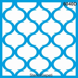 Geometrik Fas Deseni - Stencil Şablon - StencilSepeti