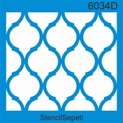 Geometrik Fas Deseni - Stencil Şablon - StencilSepeti