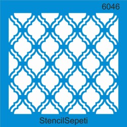 Geometrik Fas Deseni - Stencil Şablon - StencilSepeti