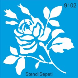 Gül Dalı - StencilSepeti