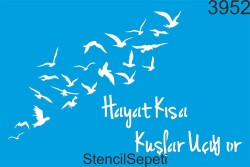 Hayat Kısa - StencilSepeti