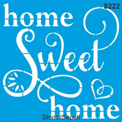 Home Sweet Home - StencilSepeti