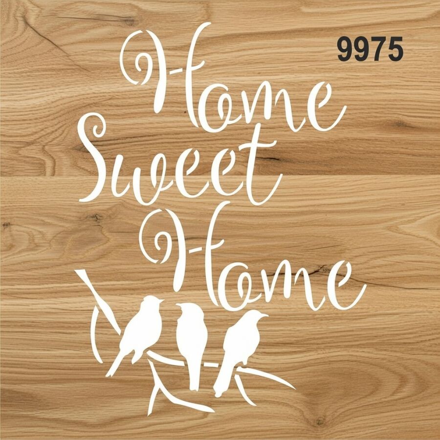 Home Sweet Home - Stencil Sepeti - 2