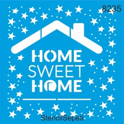 Home Sweet Home - StencilSepeti