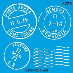 İtalyan Posta Damgaları - StencilSepeti