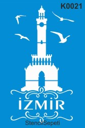İzmir Saat Kulesi - StencilSepeti
