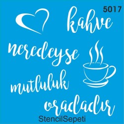 Kahvenin Aşkı - StencilSepeti