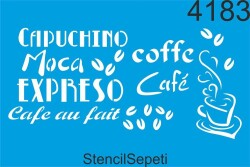 Kahvenin Kelimeleri - StencilSepeti