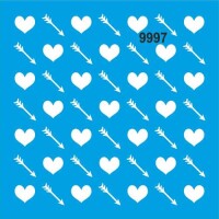 Oklar Kalpler Deseni Stencil Boyama Şablonu - StencilSepeti