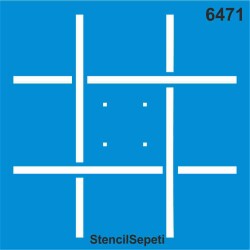 Kareli Desen - StencilSepeti