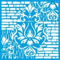 Karma Tuğla Deseni - Stencil Boyama Şablonu - StencilSepeti