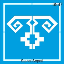 Kilim Deseni - Stencil Şablon - StencilSepeti