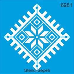 Kilim Deseni - Stencil Şablon - StencilSepeti