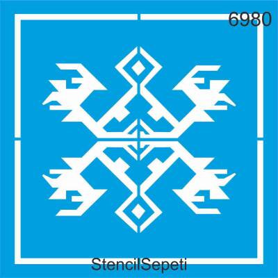 Kilim Deseni - Stencil Şablon - 1