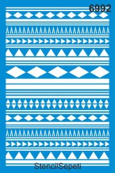 Kilim Deseni - Stencil Şablon - StencilSepeti