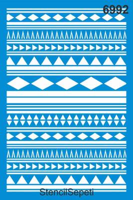 Kilim Deseni - Stencil Şablon - 1