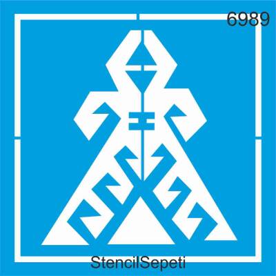 Kilim Deseni - Stencil Şablon - 1