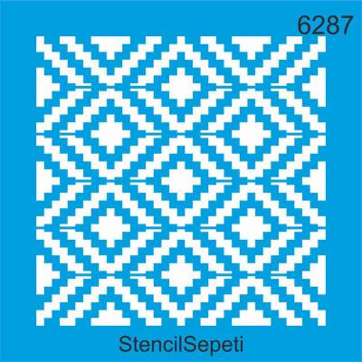 Kilim Deseni - Stencil Şablon - 1