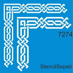 Köşe Deseni - Stencil Şablon - StencilSepeti