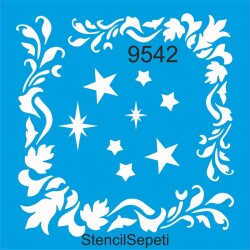 Köşe Deseni - Stencil Şablon - StencilSepeti