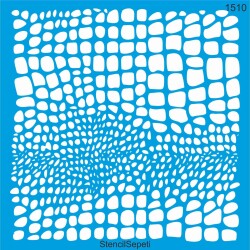 Krokodil - Timsah Stencil Boyama Şablonu - StencilSepeti