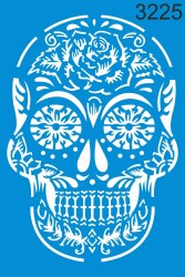 Kurukafa Deseni - Stencil Boyama Şablonu - StencilSepeti