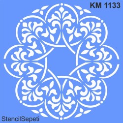 Madalyon Desen - Stencil Boyama Şablonu - StencilSepeti