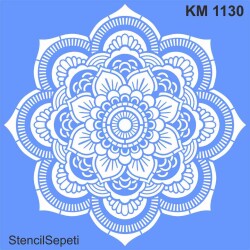 Mandala Desen - Stencil Boyama Şablonu - StencilSepeti