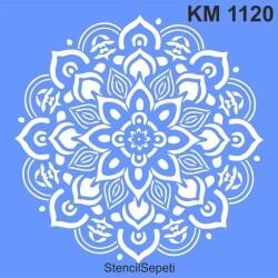 Mandala Desen - Stencil Boyama Şablonu - StencilSepeti