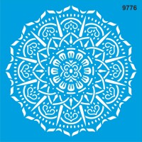 Mandala Deseni - Stencil Boyama Şablonu - StencilSepeti