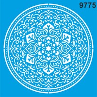 Mandala Deseni - Stencil Boyama Şablonu - StencilSepeti