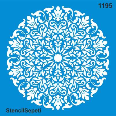 Mandala Deseni - Stencil Şablon - 1