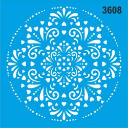 Mandala - Stencil Boyama Şablonu - 1