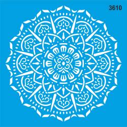 Mandala - Stencil Boyama Şablonu - 1