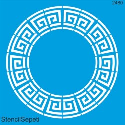 Meander Versace Deseni - Stencil Boyama Şablonu - StencilSepeti