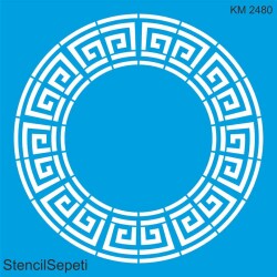 Meander Versace Deseni - Stencil Boyama Şablonu - StencilSepeti