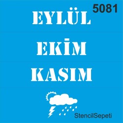 Mevsimler; Sonbahar - StencilSepeti