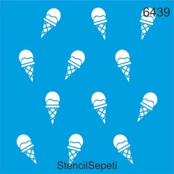 Mini Dondurma - StencilSepeti
