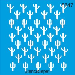 Mini Kaktüs - StencilSepeti