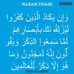 Nazar Duası - StencilSepeti