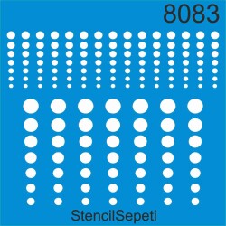 Noktalı Kenar Deseni - Stencil Şablon - StencilSepeti