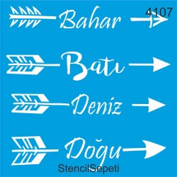 Oklar - StencilSepeti