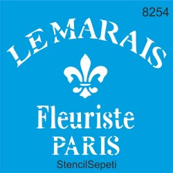 Paris Çiçekçisi - StencilSepeti