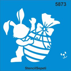 Paskalya Tavşanı - StencilSepeti