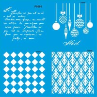 Pasta 4'lü Set 2 - Stencil Boyama Şablonu - 1